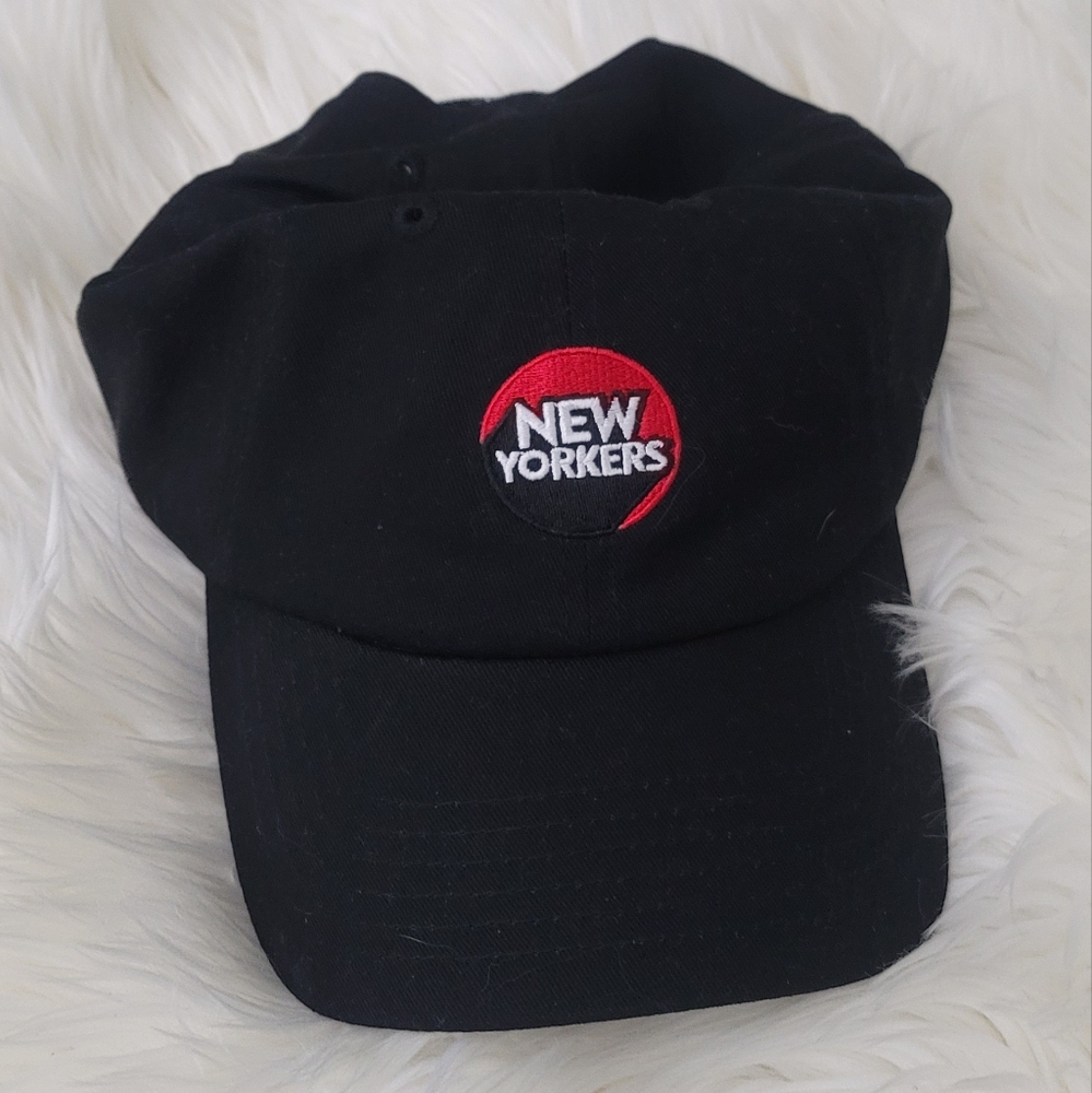 New Yorker Black Dad's Hat Cap